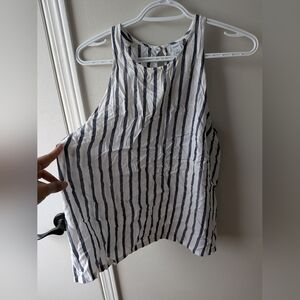Old Navy White Top with Stripes